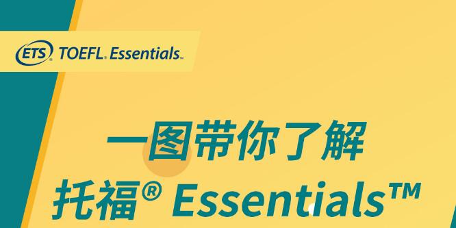 一图带你了解托福®Essentials™考试内容